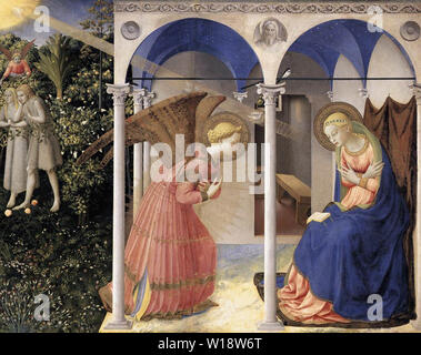 Fra Angelico - Annonciation 1432 Banque D'Images