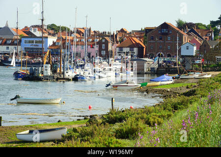 Le quai au Wells-next-the-Sea, Norfolk Banque D'Images