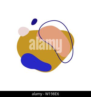 Vector abstract créative moderne. Télévision en formes géométriques simples avec un style minimaliste de l'espace pour copier du texte - pour les modèles de conception de Logos - bannières histoires Médias Sociaux Posters Cartes postales Illustration de Vecteur