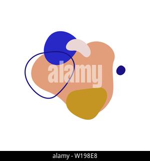 Vector abstract créative moderne. Télévision en formes géométriques simples avec un style minimaliste de l'espace pour copier du texte - pour les modèles de conception de Logos - bannières histoires Médias Sociaux Posters Cartes postales Illustration de Vecteur