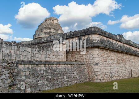 El Caracol, l'Observatoire à Chichen Itza, au Mexique. Banque D'Images