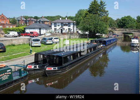 Pays de Galles, Denbighshire, Trevor, bassin, canal de Pontcysyllte Llangollen Banque D'Images