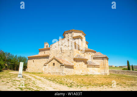 Nuestra Señora de la église de Bayona. Urueña, province de Valladolid, Castilla Leon, Espagne. Banque D'Images