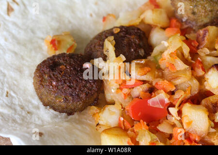 Close up of baked falafel Banque D'Images