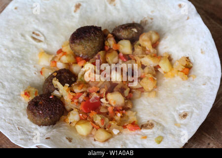 Close up of baked falafel Banque D'Images