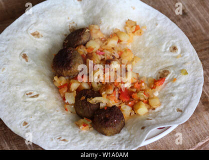 Close up of baked falafel Banque D'Images