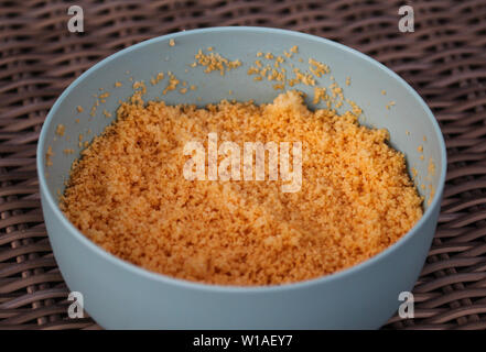 Close up of couscous servi dans la cuisine Banque D'Images
