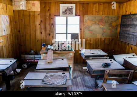 Jerome Gold Mine King & Ghost Town School House Banque D'Images