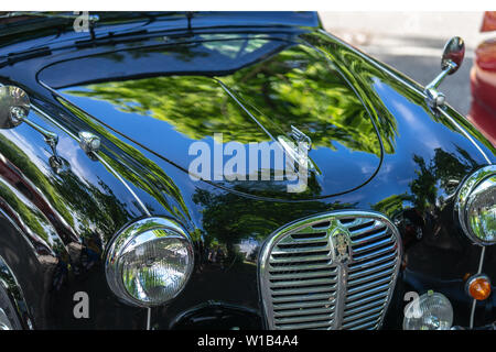 Bedford, Bedfordshire, Royaume-Uni. 2 juin 2019.Fragment de l'Austin A30, une petite voiture familiale produite par Austin à partir de mai 1952 à septembre 1956 Banque D'Images