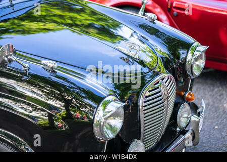 Bedford, Bedfordshire, Royaume-Uni. 2 juin 2019.Fragment de l'Austin A30, une petite voiture familiale produite par Austin à partir de mai 1952 à septembre 1956 Banque D'Images