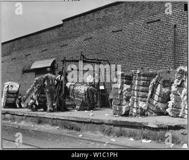 Coosa Valley, Alabama. L'entreposage du coton (Talladega) ; la portée et contenu : la légende complète se lit comme suit : Coosa Valley, Alabama. L'entreposage du coton (Talladega). Banque D'Images