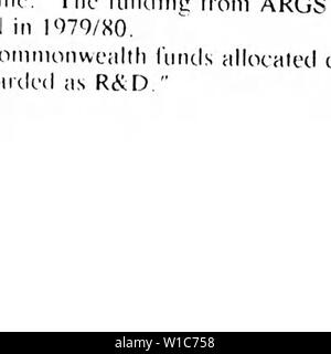 Image d'archive à partir de la page 55 de l'évolution de la science. L'évolution de la science et technologie . DevelopmentsAus00simple Année : 1988 Division de l'Antarctique â i i 79-'80 '81-'82 '83-'84 '85 '86 pourcentage global des bourses de la Reine 1 MSTGS 7 DPI 5 / Oceanograph CSIRO Division antarctique 8 OBJECTIFS 19 11 31 Pêches CSIRO BMR Banque D'Images