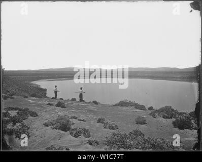 Desert Lake, près de l'ouest du Nevada, Ragtown Banque D'Images