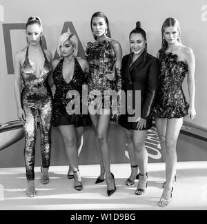 New York, NY - 03 juin, 2019 : Hannah Ferguson, Bebe, Rexh Cindy Bruna, Angelys Balek et Nadine Leopold assister 2019 CFDA Fashion Awards au Brooklyn Mu Banque D'Images