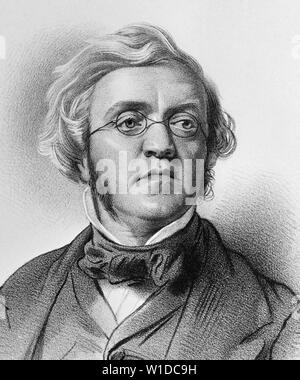 WILLIAM MAKEPEACE THACKERAY (1811-1863) Écrivain anglais Banque D'Images