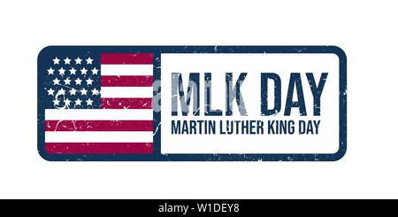 Martin Luther King jr jour stamp image vectorielle Illustration de Vecteur