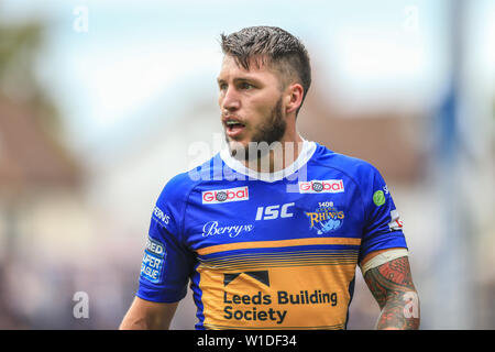 30 JUIN 2019 , l'Émeraude du stade Headingley, Angleterre ; Betfred Super League, Round 20, Leeds Rhinos vs Dragons Catalans ; Credit : Mark Cosgrove/News Images Banque D'Images