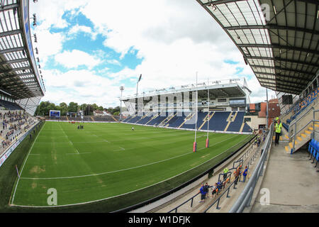 30 JUIN 2019 , l'Émeraude du stade Headingley, Angleterre ; Betfred Super League, Round 20, Leeds Rhinos vs Dragons Catalans ; une vue générale d'Headingley Émeraude Crédit : Mark Cosgrove/News Images Banque D'Images