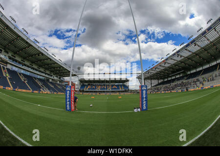 30 JUIN 2019 , l'Émeraude du stade Headingley, Angleterre ; Betfred Super League, Round 20, Leeds Rhinos vs Dragons Catalans ; une vue générale d'Headingley Émeraude Crédit : Mark Cosgrove/News Images Banque D'Images