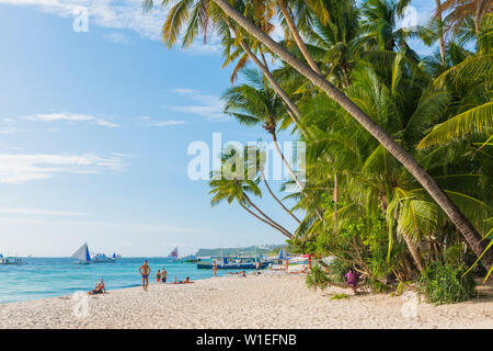 Dinwid Beach, Boracay, Western Visayas, Philippines, Asie du Sud, Asie Banque D'Images