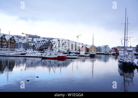 Port de Tromso, Tromso, comté de Troms, Norvège, Scandinavie, Europe Banque D'Images