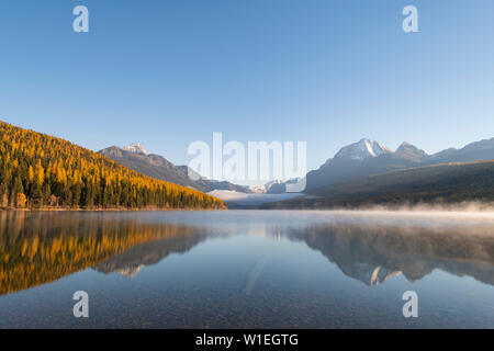 Lac Bowman, Glacier National Park, Montana, États-Unis d'Amérique, Amérique du Nord Banque D'Images