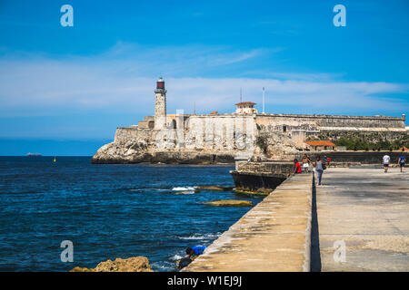 Castillo del Morro (Castillo de los Tres Reyes del Morro), La Habana, Cuba (La Havane), Antilles, Caraïbes, Amérique Centrale Banque D'Images