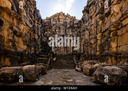 Niha Temple, un joyau caché construit au temps des Romains, Liban, Moyen-Orient Banque D'Images