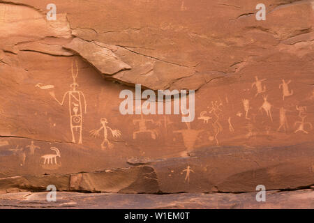 L'île de Sable, à proximité du panneau de pétroglyphes Bluff, Utah, États-Unis d'Amérique, Amérique du Nord Banque D'Images