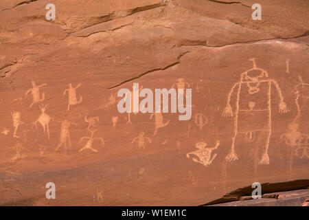 L'île de Sable, à proximité du panneau de pétroglyphes Bluff, Utah, États-Unis d'Amérique, Amérique du Nord Banque D'Images