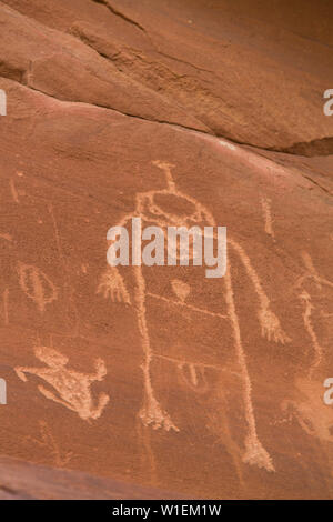 L'île de Sable, à proximité du panneau de pétroglyphes Bluff, Utah, États-Unis d'Amérique, Amérique du Nord Banque D'Images