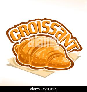 Logo Vector pour les croissants Illustration de Vecteur