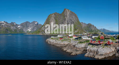 Hamnoy, îles Lofoten, Norvège. Banque D'Images