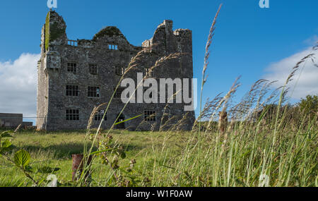 Un portrait d'une vue magnifique énorme à la Ruines d'un château irlandais, dans le comté de Ennis, Irlande. personne dans l'image Banque D'Images