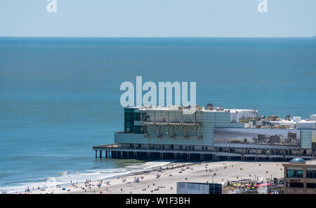 Aire de Pier à Atlantic City sur la côte du New Jersey Banque D'Images