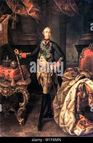 Alexsey Antropov, Peter III, empereur de Russie, 1728-1762, portrait, 1762 Banque D'Images