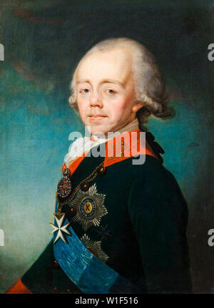 L'Empereur Paul Ier de Russie, 1754-1801, portrait peinture, 1790-1799 Banque D'Images