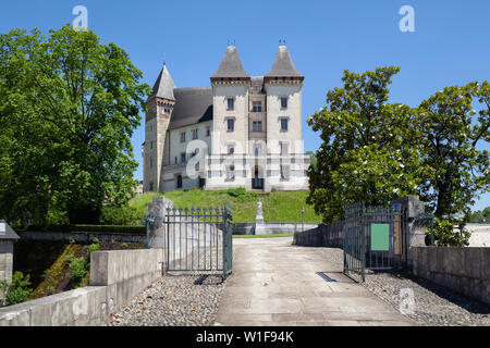 Vue sur Château de Pau (Château de Pau), Pyrenees Atlantiques, Aquitaine, France Banque D'Images