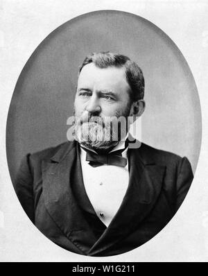 Ulysses S. Grant (1822-85), 18e président des États-Unis 1869-77, général de l'Armée de l'Union pendant la guerre civile américaine, Tête et épaules portrait, photographie par Théodore Lilienthal, 1880 Banque D'Images