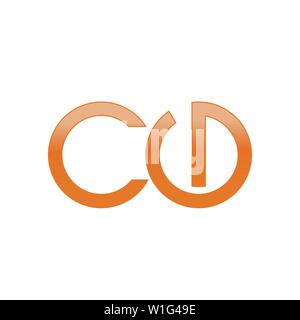 Lettre du logo et de la marque CDG.vector graphic design. Utile comme icône de l'application, l'alphabet combinaison, clip-art, et etc. Illustration de Vecteur