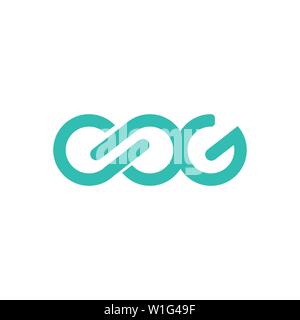 Lettre du logo et de la marque CDG.vector graphic design. Utile comme icône de l'application, l'alphabet combinaison, clip-art, et etc. Illustration de Vecteur