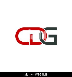 Lettre du logo et de la marque CDG.vector graphic design. Utile comme icône de l'application, l'alphabet combinaison, clip-art, et etc. Illustration de Vecteur