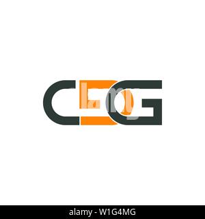 Lettre du logo et de la marque CDG.vector graphic design. Utile comme icône de l'application, l'alphabet combinaison, clip-art, et etc. Illustration de Vecteur