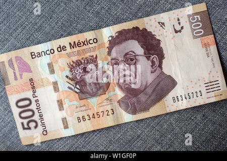 Cinq cents pesos mexicains Banque D'Images