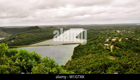 Un belvédère surplombant le mont Talau Parc National, Îles Vavau Banque D'Images