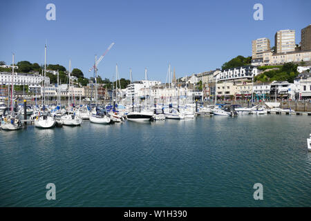 Torquay, inner harbour, Torquay, Devon, UK. Banque D'Images