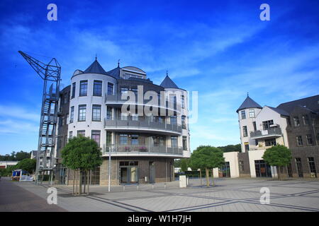 Bergkamen.Port .Marina Rünthe.Yacht Hafen.Datteln-Hamm -Kanal.Ruhr Area.Ruhrgebiet.Nrw Nort Rhénanie-Westphalie.Allemagne Banque D'Images