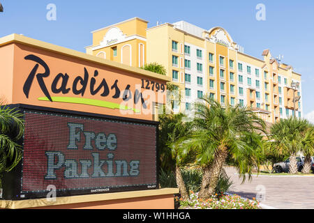 Orlando Florida,Buena Vista,Radisson,hôtel,famille familles parents enfants enfants,suites,industrie hôtelière,entreprise internationale,extérieur,f Banque D'Images