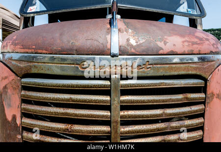 1930 Chevrolet Classic Camions radiateur l'État de New York New York USA Banque D'Images