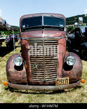 1930 Chevrolet Classic Camions radiateur l'État de New York New York USA Banque D'Images